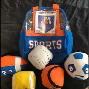 Sports balls for dogs cats or children.
